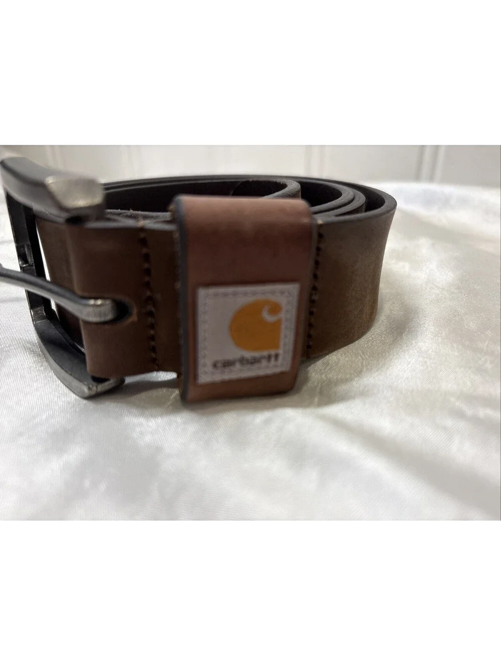 Carhartt Saddle Leather Belt WB5502-M Brown Full Grain Leather Size 36